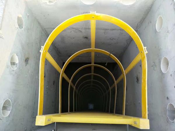Fixed FRP Cage Ladder